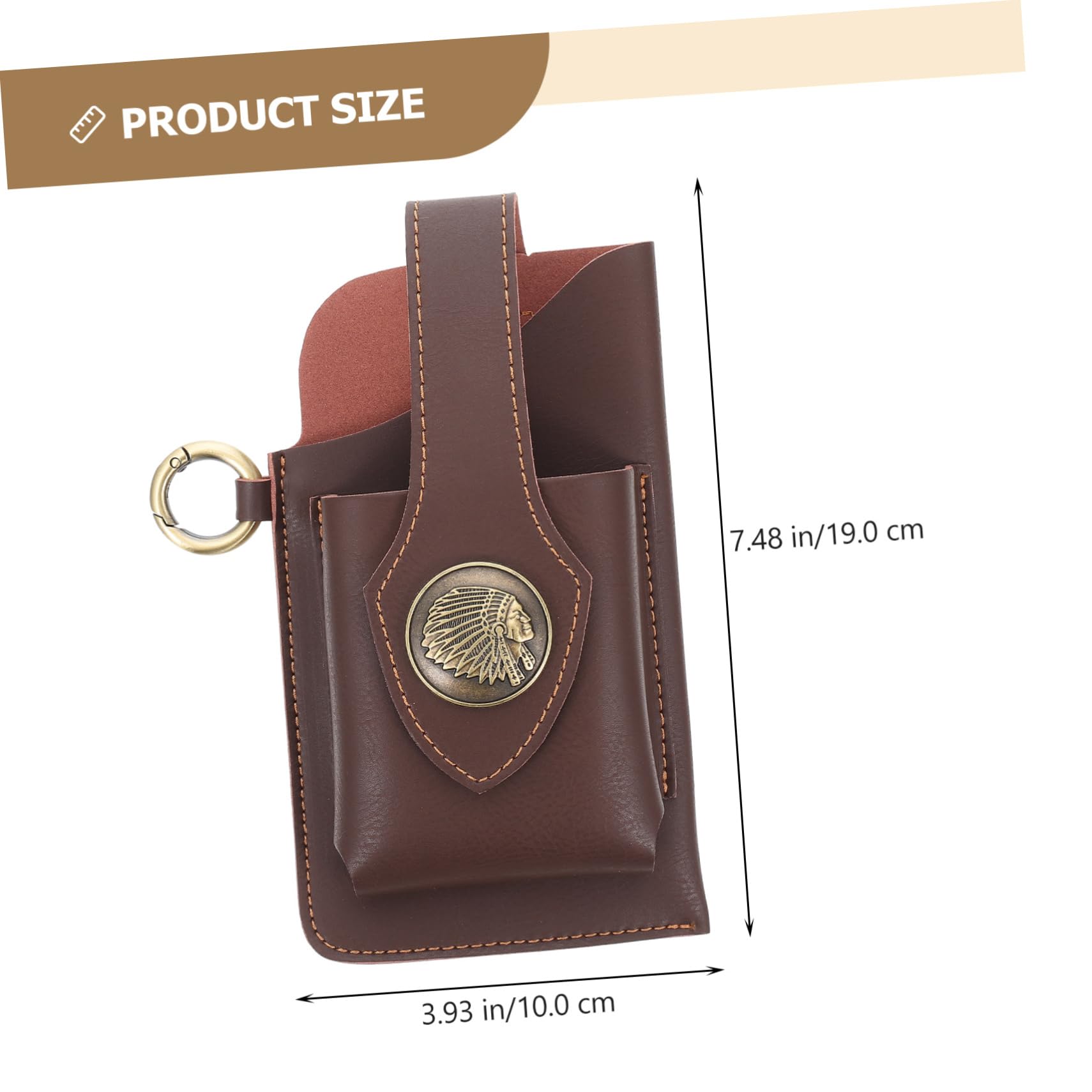 VANZACK Pour Téléphone Portable De Téléphone Pour Ceinture Homme Petit Ceinture Tapis De Sol Emboîtables Pour Téléphone Portable Portefeuille Homme Faux Cuir