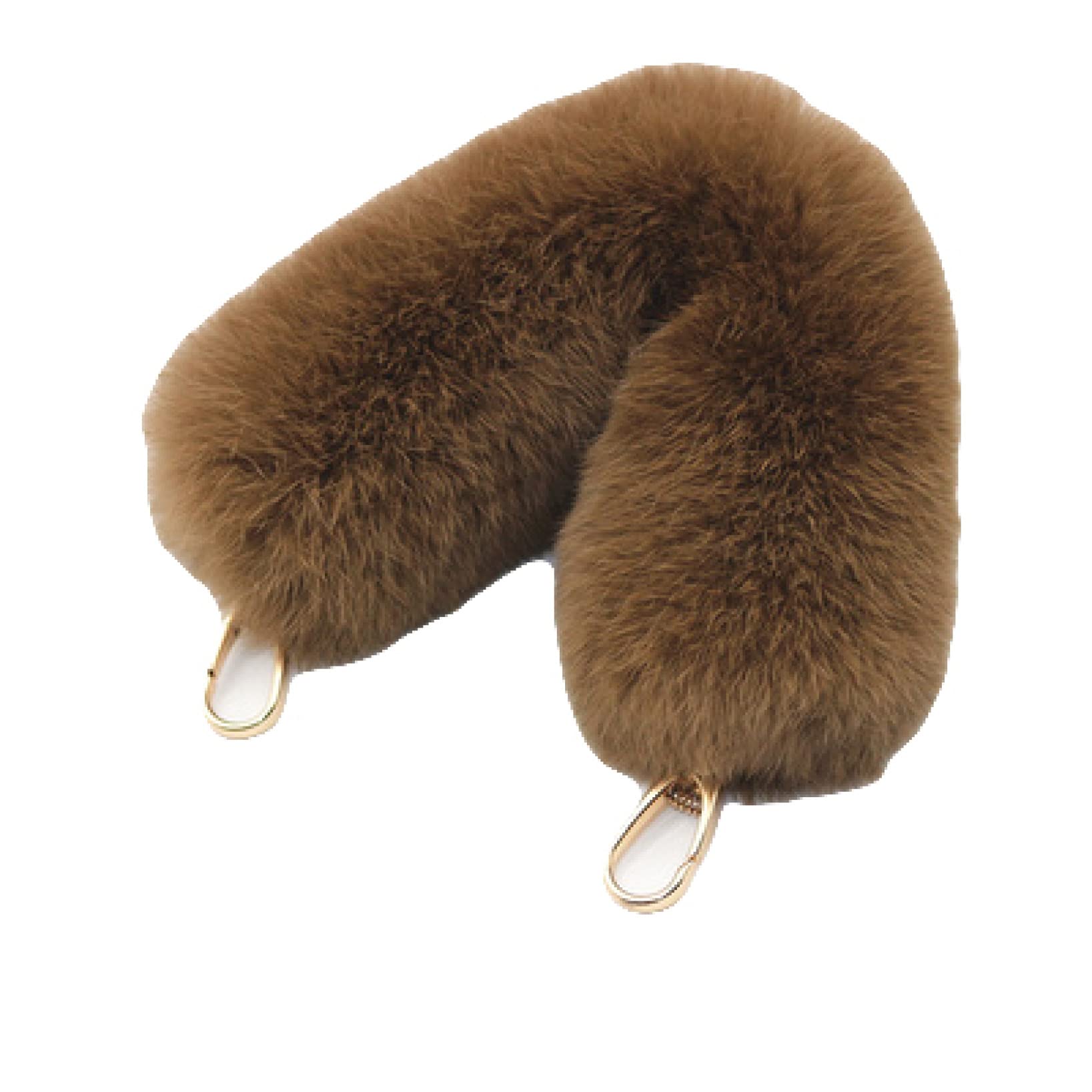 Łańcuszki do torebek, Pasek Do Torby Futrzany Ciepły Uchwyt Na Ramię Dla Kobiet Torebka Z Łańcuszkiem Akcesoria Pasków(Brown Hook)