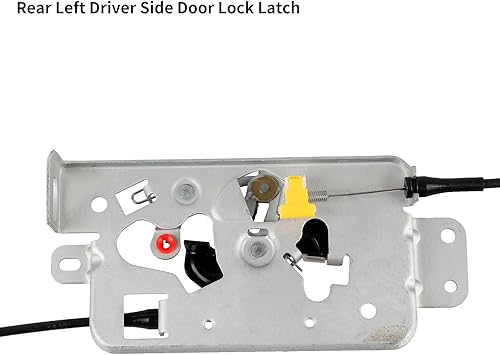 Miniatura 7 de Pestillo y cable de bloqueo de la puerta trasera del lado del conductor izquierdo compatible con Ford F150 Extended Cab Pickup 2004-2008, pestillos