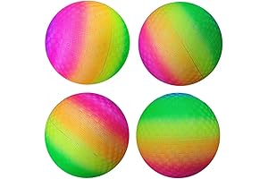 AppleRound Rainbow Dodgeballs for Playgrounds, Handball and Camps