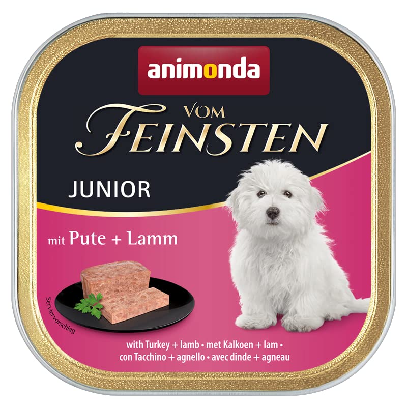 Animonda vom Feinsten Junior Mix 150g / zu je 11 oder 22 Schalen erhältlich/alle 3 Sorten/Hundefutter - Nassfutter für Junge Hunde (11)