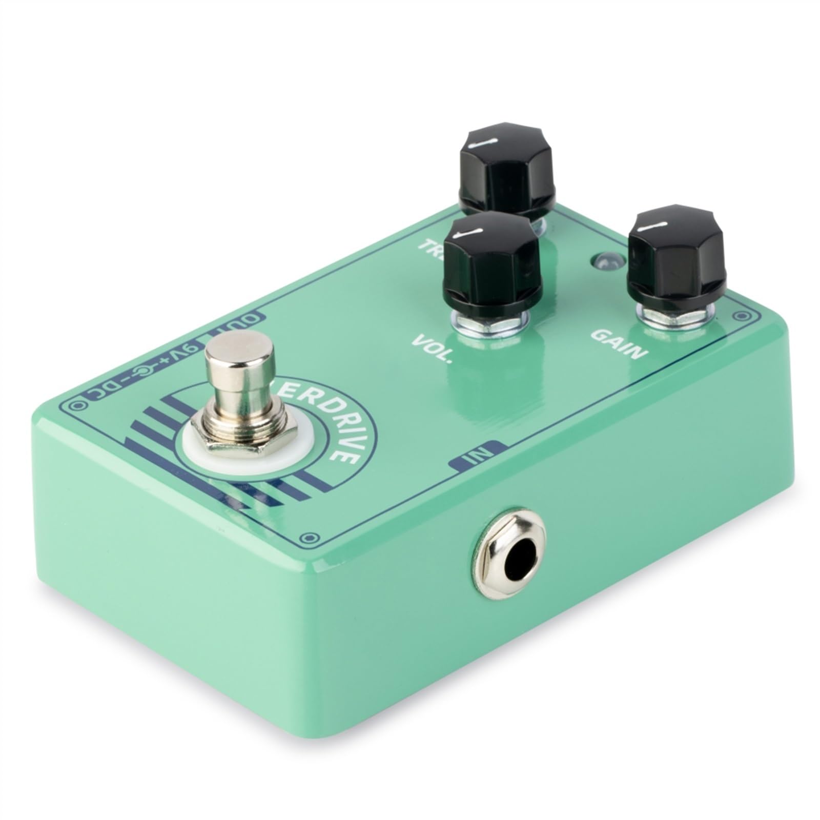 efekty gitarowe Overdrive Pedał Efektów Gitarowych True Bypass Części Do Gitary Elektrycznej Zielony