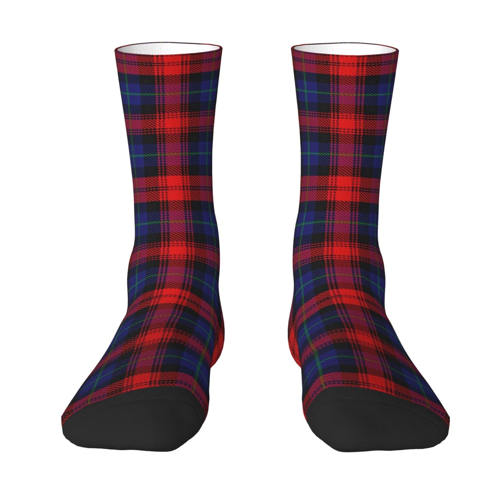 Unedskck Scottish Clan Maclachlan Mclaughlin Tartan Plaid Crew Socks for Men Women, Athletic Socks Novelty Fashion Casual Tube Sock Sports Dress Socks