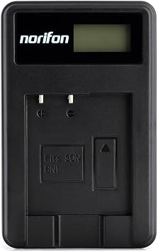 Norifon NP-BN1 LCD USB Charger for Sony Cyber-Shot DSC-T110, DSC-T99 | Compatible with Sony Cyber-shot DSC-TF1, DSC-TX30, DSC-TX20, DSC-TX200V, DSC-TX10, DSC-TX9, DSC-TX5, DSC-WX80