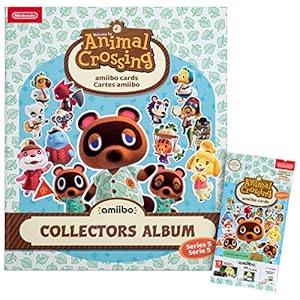 Album de collection compatible avec : Cartes Animal Crossing Nintendo amiibo | Série 5 | Album Collectors | avec 3 cartes