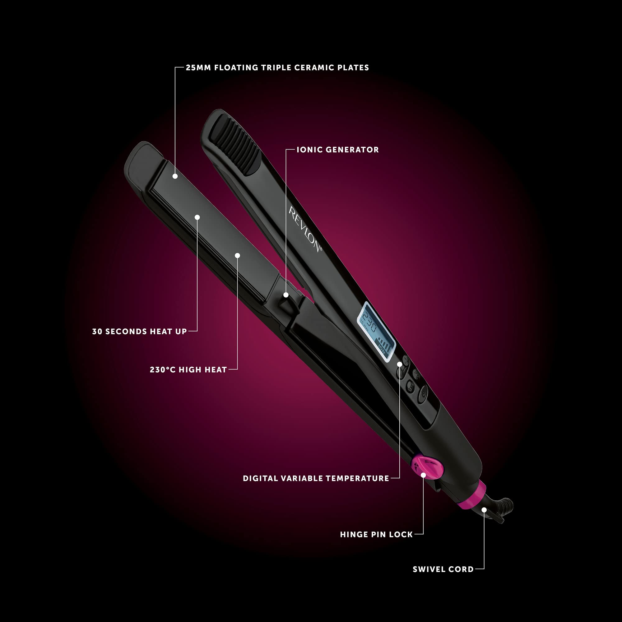 Image secondaire de Revlon Perfect Straight 230°C Ionic Straightener