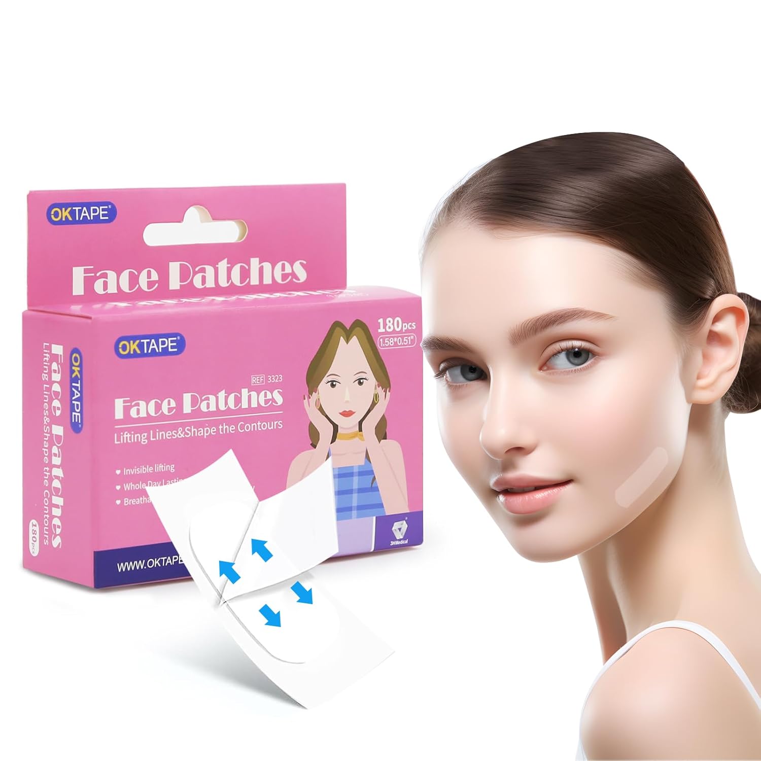 OK TAPE Face Lift Patches, Anti Wrinkles Patches, Face Eye