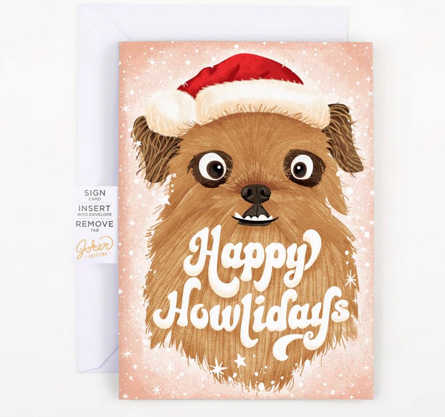 Joker Greeting - Endless Dog Barking Christmas Card With Hidden Glitter Bomb - Holiday Song Playing 6 Hours Nonstop - Merry Christmas - Double Prank -