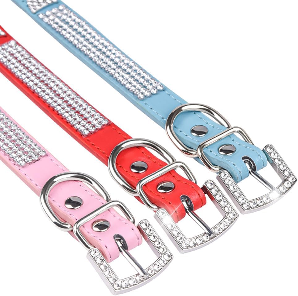 Collier avec strass pour chiens de petite taille chat noir L - 7