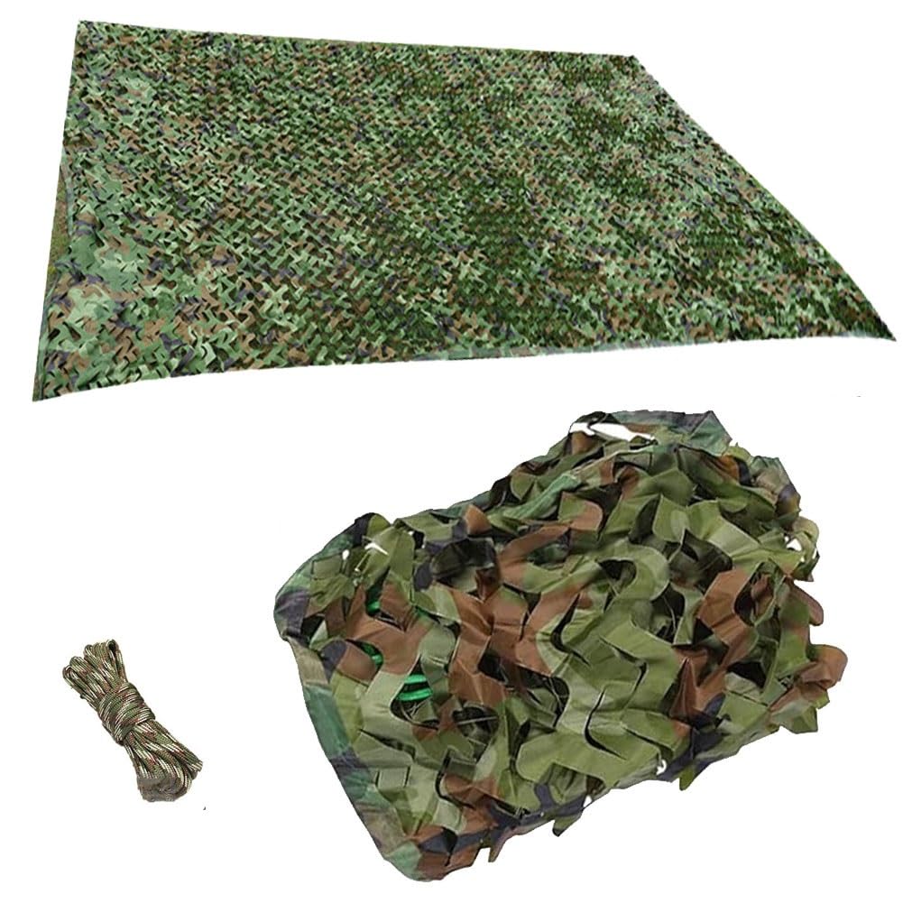 GLDYTVF Army Camouflage Netting 8m x 14m Camo Net for Hunting Shooting Wildlife Privacy Camping Tarp Garden Shade Outdoor Decorations Durable Covering