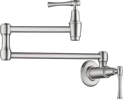 KRAUS Allyn Pot Filler Faucet with Retractable Arm, Wall Mount