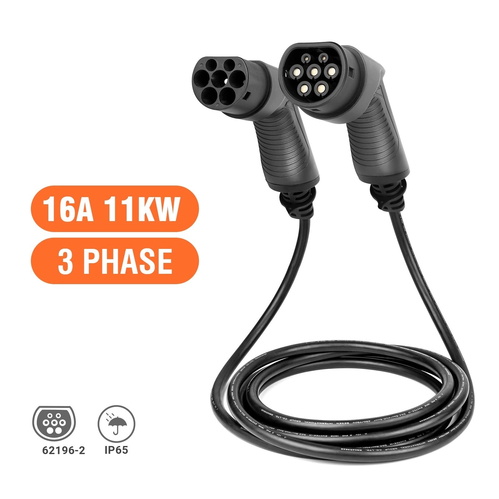 Amazon.co.jp: 電気自動車充電器 EV 充電器ケーブル 32A 22kW 7kW、16A