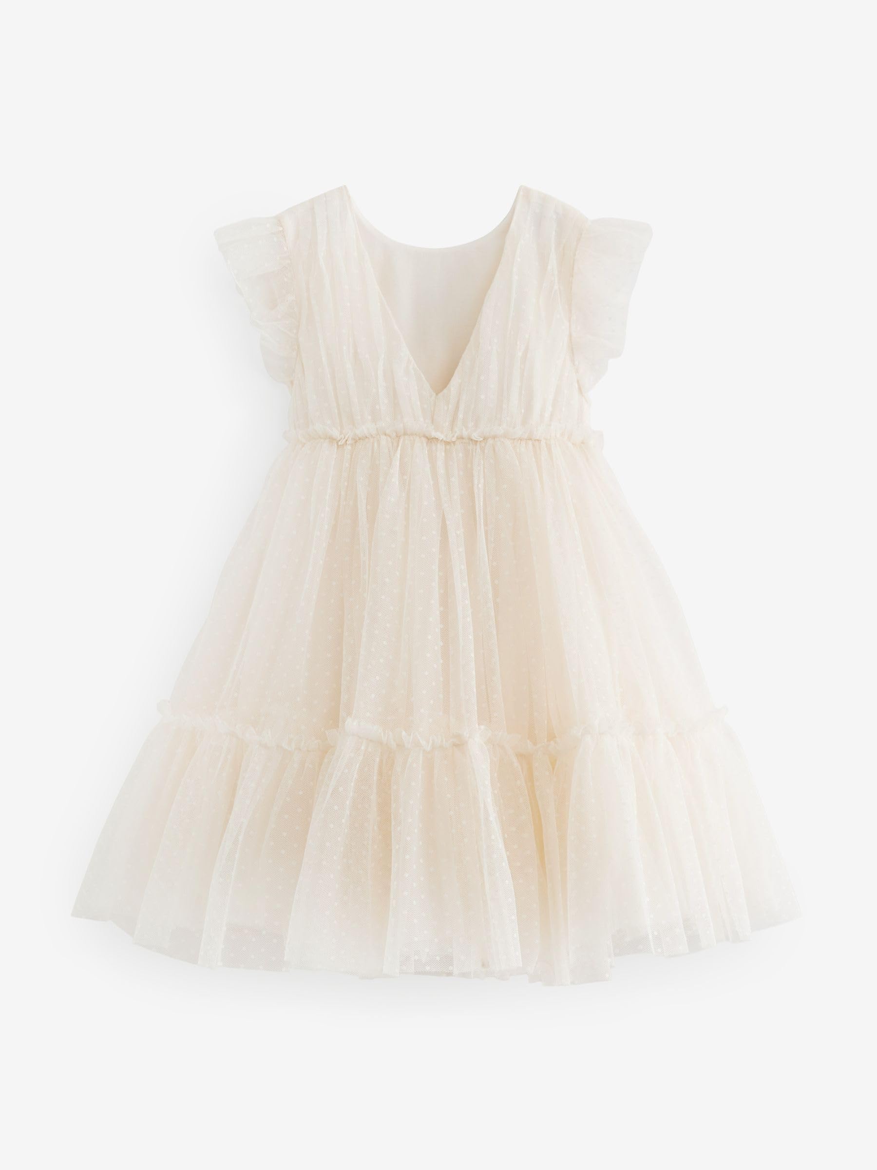 NEXT Mädchen Standard Brautjungfernkleid mit Netzstoff