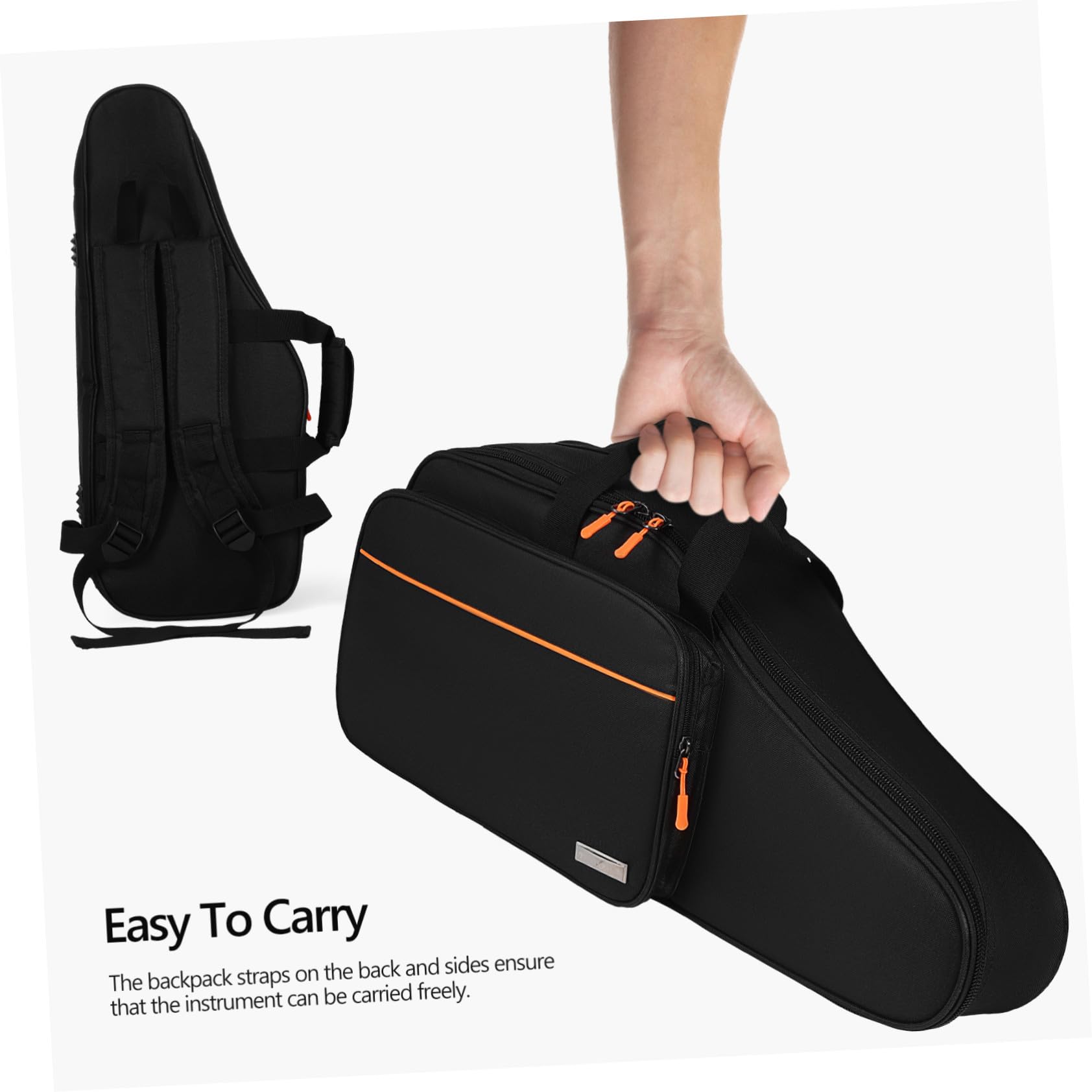 Mochila Para Saxofón Alto Bemol, Estuche Acolchado De Tela Oxford Resistente Al Desgaste, Doble Correa Para Transporte Cómodo, Bolsa De Almacenamiento Para Instrumentos Musicales