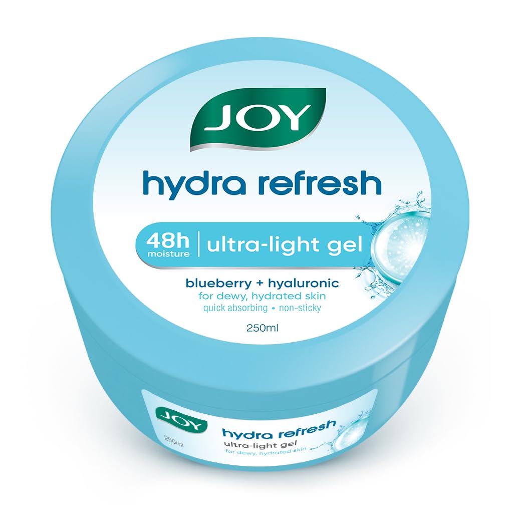 Joy Hydra Refresh Ultra Light Gel, Oil Free Moisturizer with Hyaluronic Acid & Vitamin E 250ml - Non Sticky & Lightweight Face Cream for Oily Skin for 48hr Moisturization-image-6