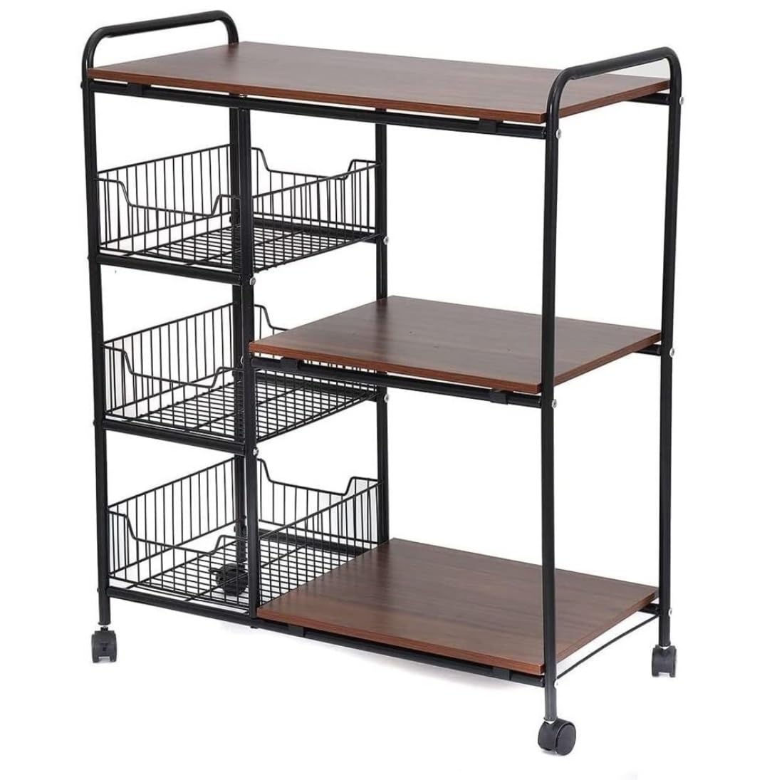 Carrello portaoggetti Carrello con Ruote Carrello Multiuso Carrello con Ruote Carrello con Ruote Carrello in Metallo Scaffale Scaffale Scaffale portaoggetti Mobile per ba