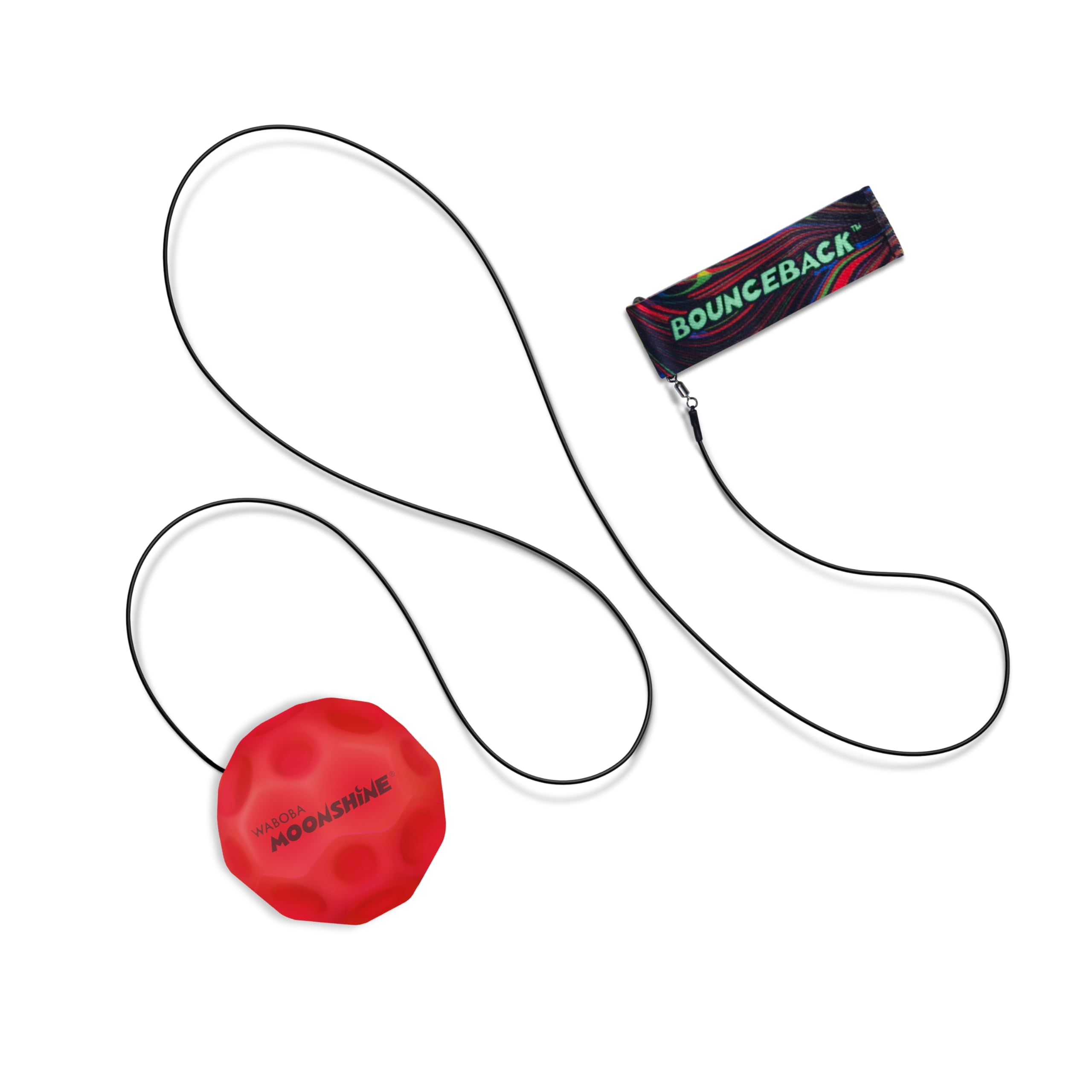 Waboba Boule de Lune LED rebondissante avec dragonne – Boule lumineuse à rebond élevé pour enfants et adultes
