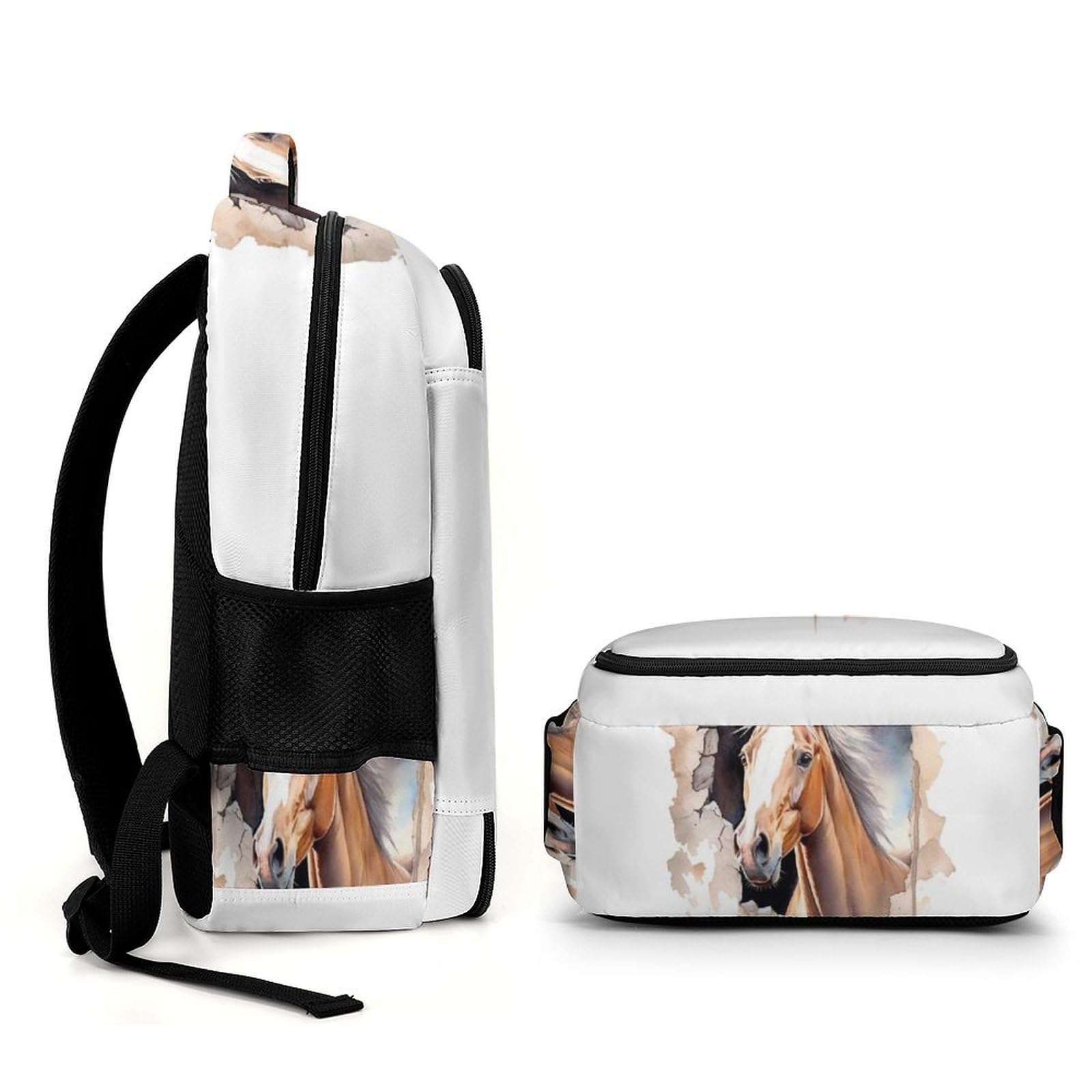 Caballo Mochila Para El Colegio Estudiantes Infantil Mochila Escolar Personalizada Para Estudiantes De Secundaria, Impermeable Y Resistente Al Desgaste.