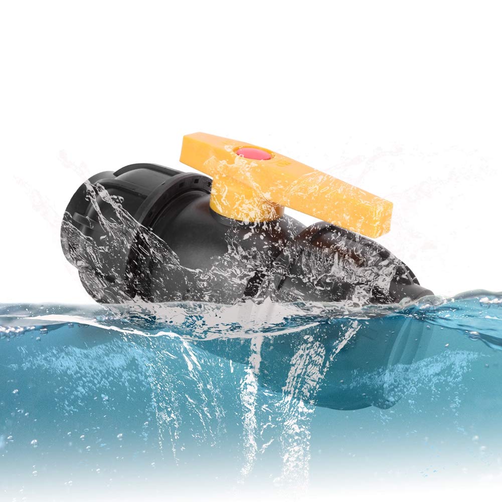 Connettore rapido Valvola a sfera in plastica PE con diametro di 50 mm, raccordo per tubo dell'acqua, raccordo per tubo flessibile della valvola a sfera