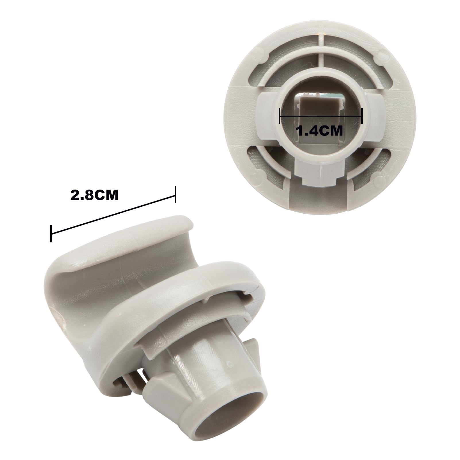 Sonnenblenden-Clips Für Nissan - Graue Halterungen Passend Für Juke, Tiida & Mehr