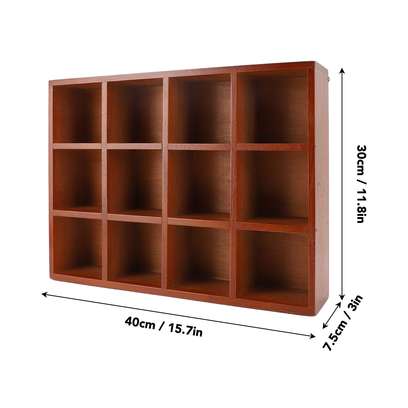 Elegante Organizer da Tavolo in Legno con Scomparti Multipli, Robusto per Forniture per Ufficio
