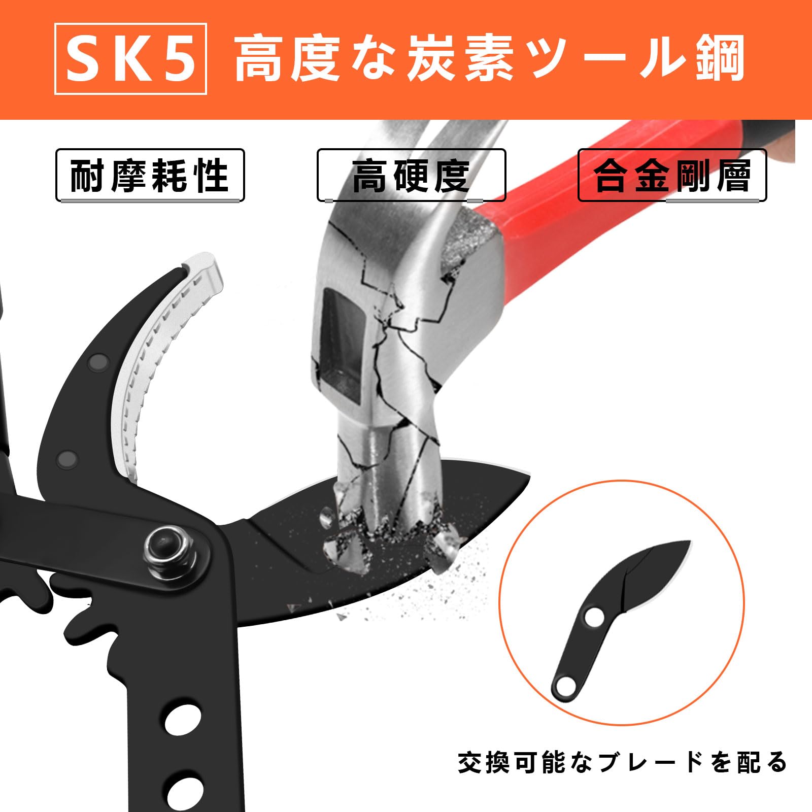 Amazon | Areden 最新款 園芸用ハサミ ハサミ 三種類選択 切断径80mm