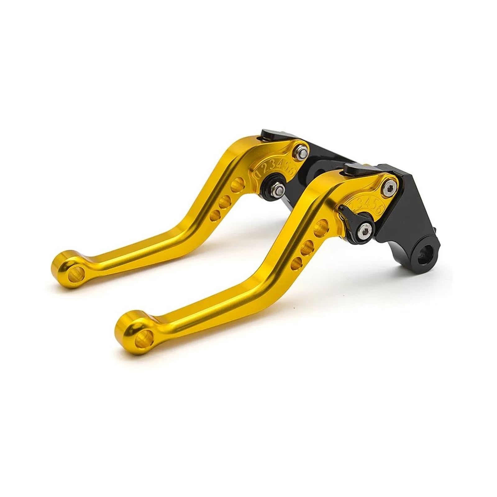 Nangaebppw Gold For Yamaha Fz1 For Fazer Fz1s/N/Sa/Na Fz1000 S/N 2006-2015 Motorcycle Cnc Adjustable Brake Clutch Lever Accessories(,14.7Cm)