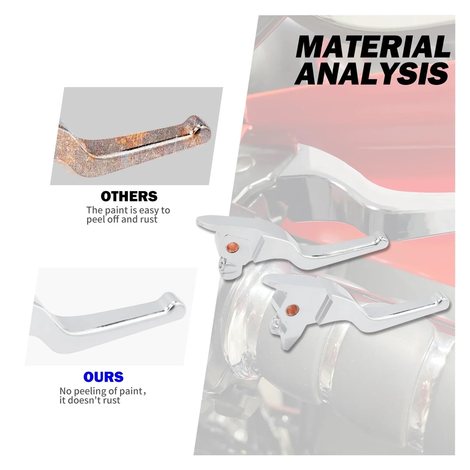 Palancas De Freno Y Embrague para Motocicletas De 3 Dedos para Ha&rley Touring Road King Electra Street Glide Ultra LIM&ited CVO 2014-2015 2016 Palancas Frenos