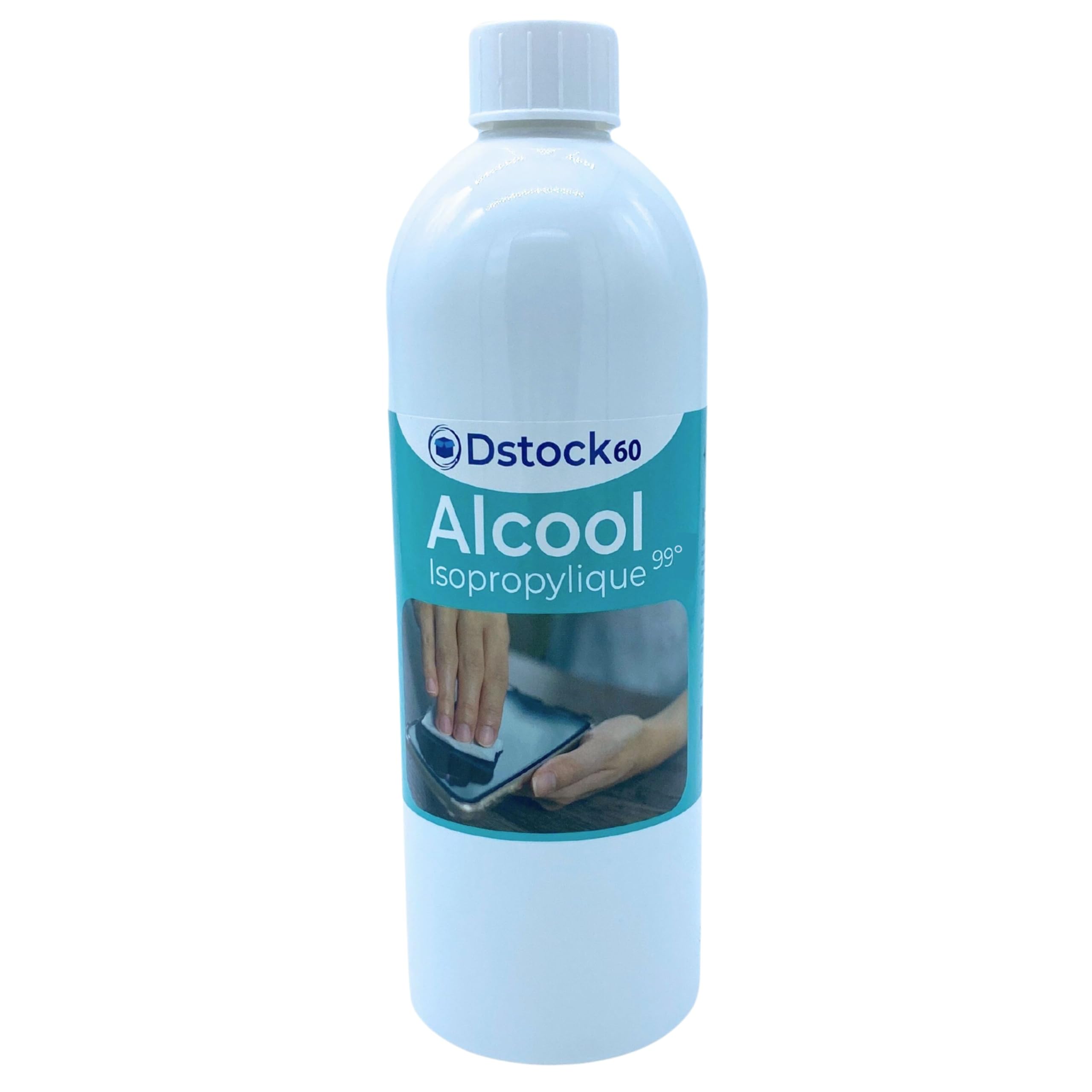DSTOCK60 – Lot de 12 bouteilles de 1 litre d’Alcool Isopropylique 99° extra pur - Isopropanol liquide IPA parfait comme solvant, nettoyant et dégraissant