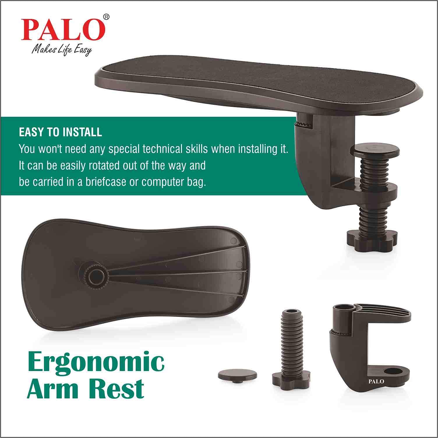PALO030 PALO Premium Ergonomic Arm Rest Support 4