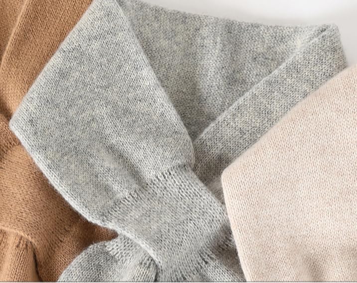 Small Cashmere Knitted Triangle Scarf for Women Downtown Girl Aesthetic Accessories Triangle Scarf2