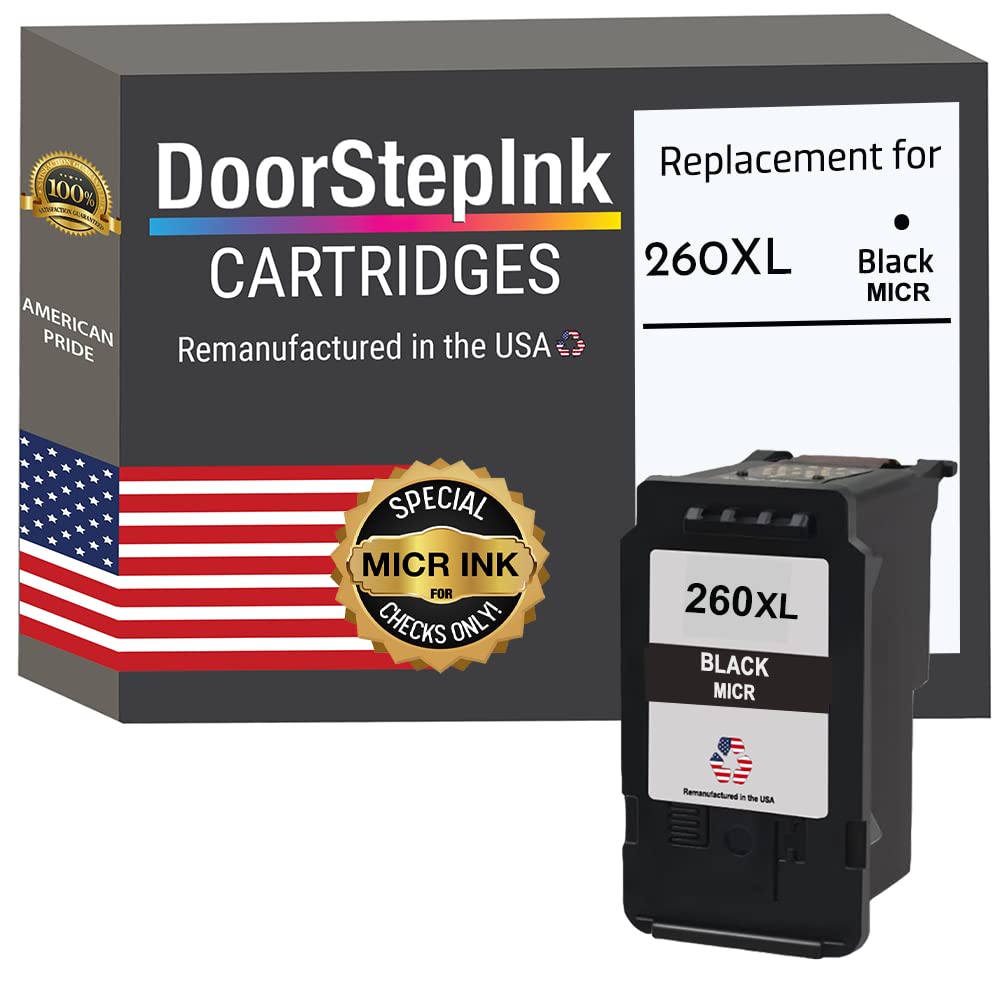 Amazon.com: DoorStepInk PG-260XL Black MICR Remanufactured Ink