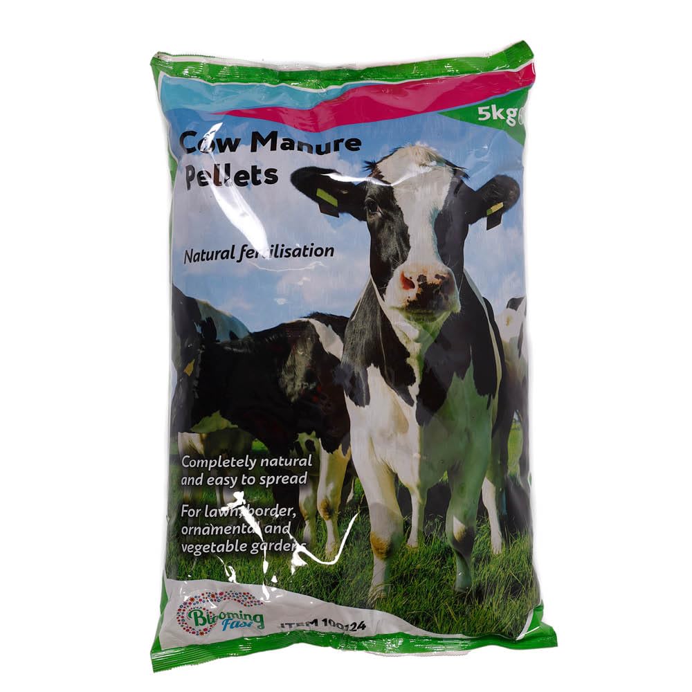 – YouGarden Pelleted Cow Manure 5kg Bag | Organic Fertiliser for Roses, Veg & Flowers | Soil Improver & Water Retainer