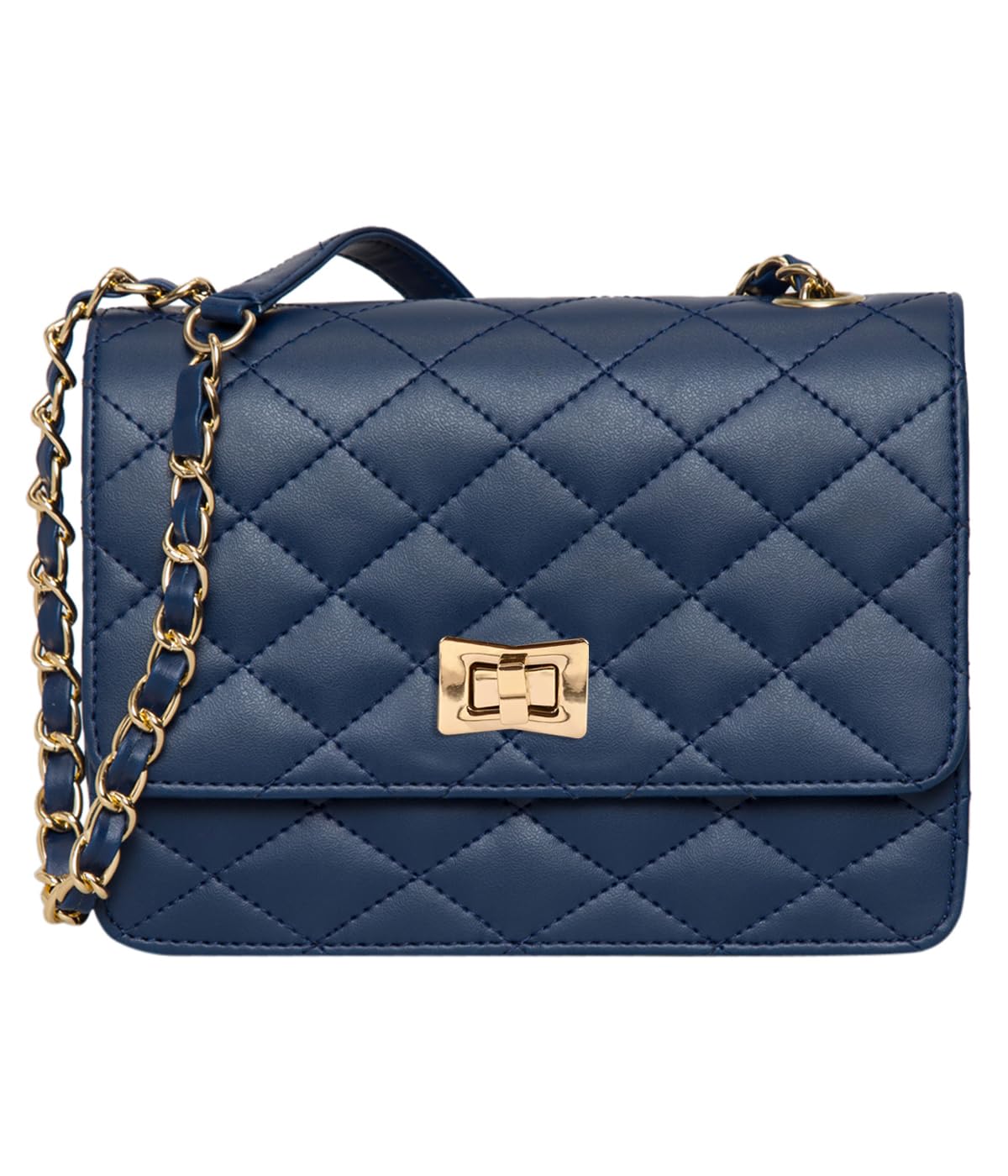 ADISA Womens Girls Quilted Cross Body Sling Bag (SL5059-Blue) (B0CPCLC628) Amazon Price History, Amazon Price Tracker