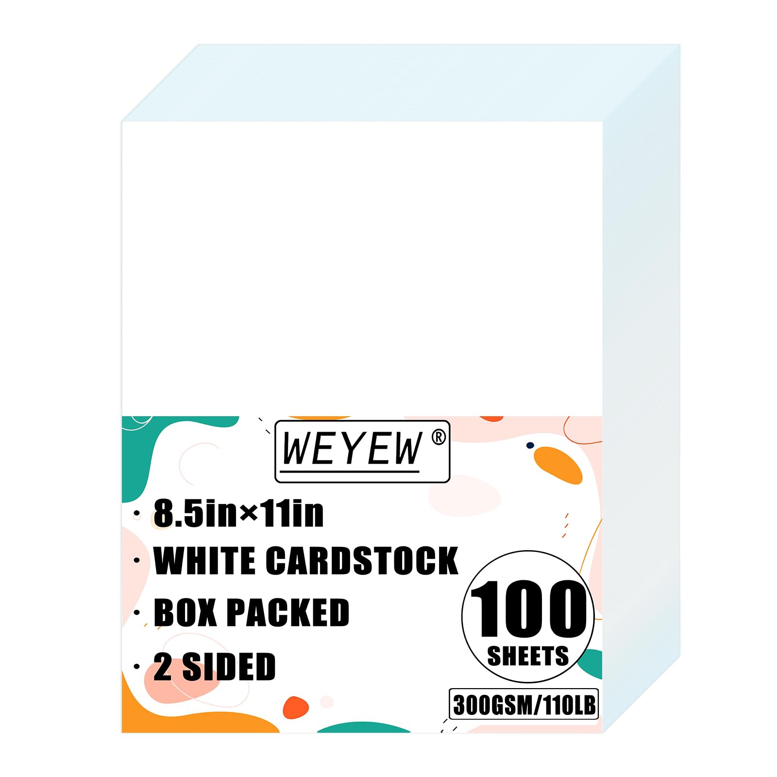 Weyew White Cardstock - 50 Sheets, 8.5" x 11" -8