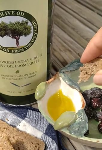 Miniatura 3 de HOLIVE Olive Oil from Israel Extra Virgin First Cold Press & Early Harvest Polyphenol Rich Premium Low Acidity Unprocessed EVOO from the
