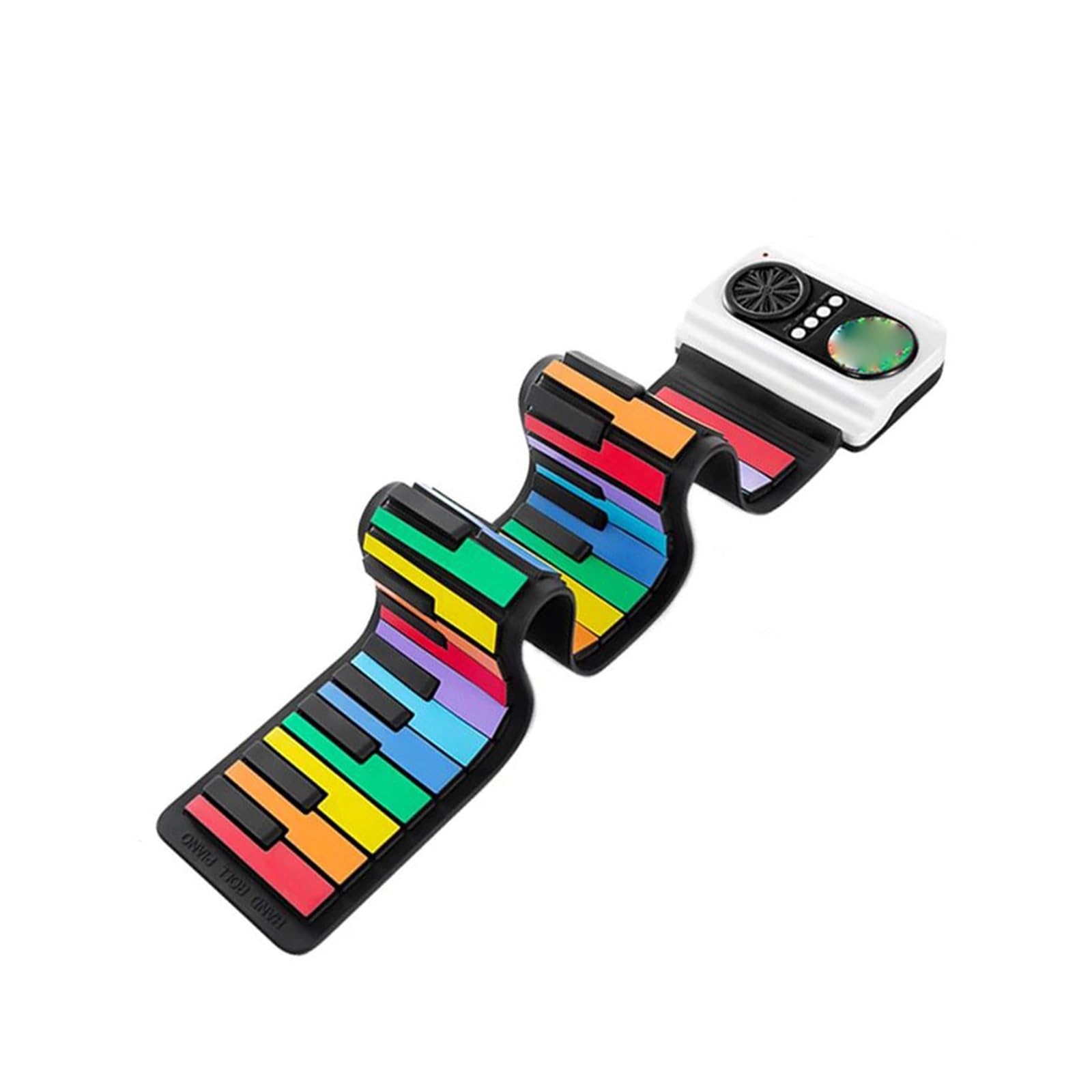 Pianino Elektroniczne 49 Klawiszowe Elektroniczne Pianino Z Rolką Wejście USB Miękki Silikon Dla Miłośników Muzyki