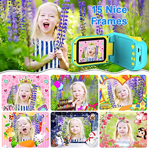image for GKTZ Kids Video Camera Digital Camera Camcorder Birthday Gifts for Boy