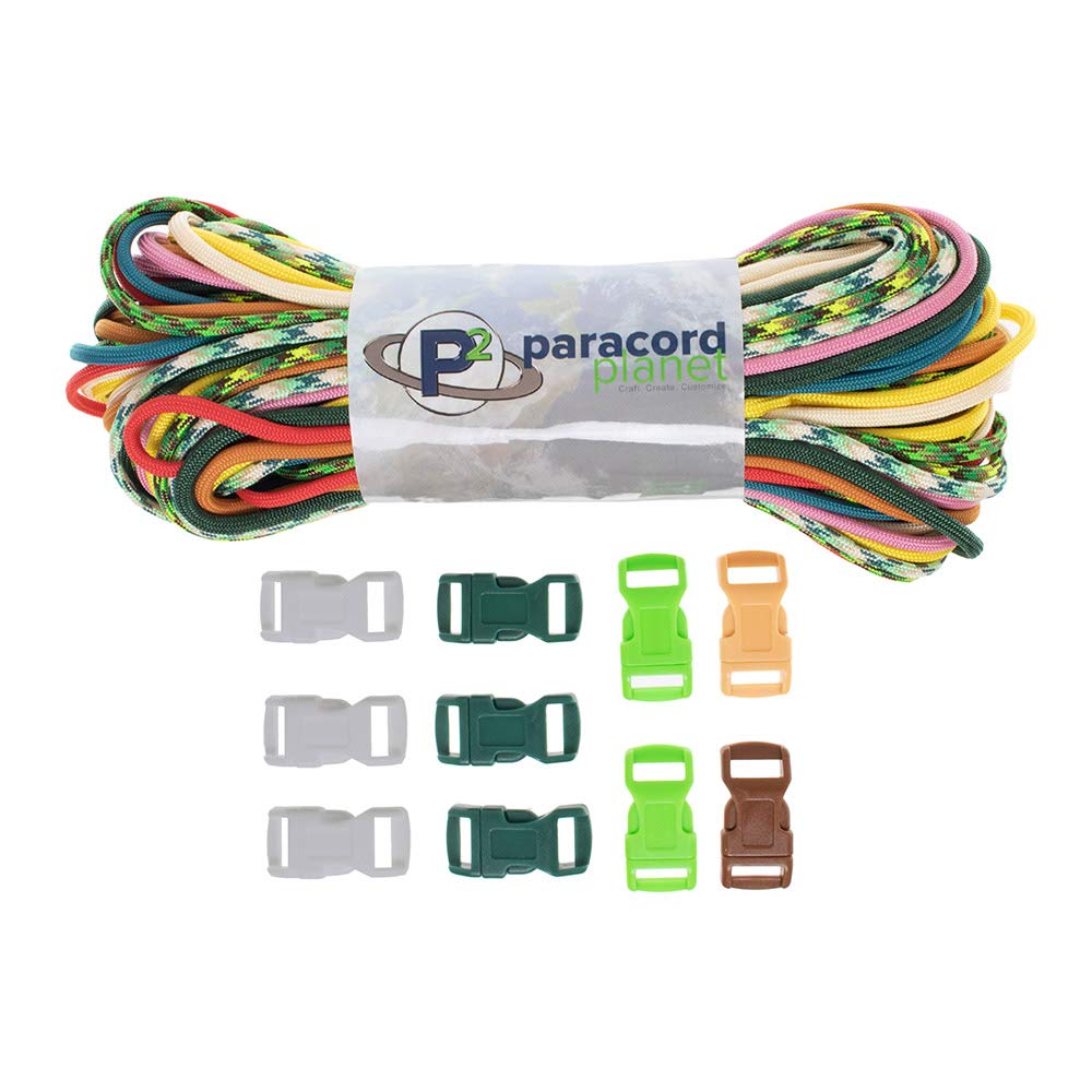 Kit Paracord 550 De 60 Colores Con Accesorios - Cuerda De Paracaídas Multifunción Para Pulseras, Manualidades Y Supervivencia