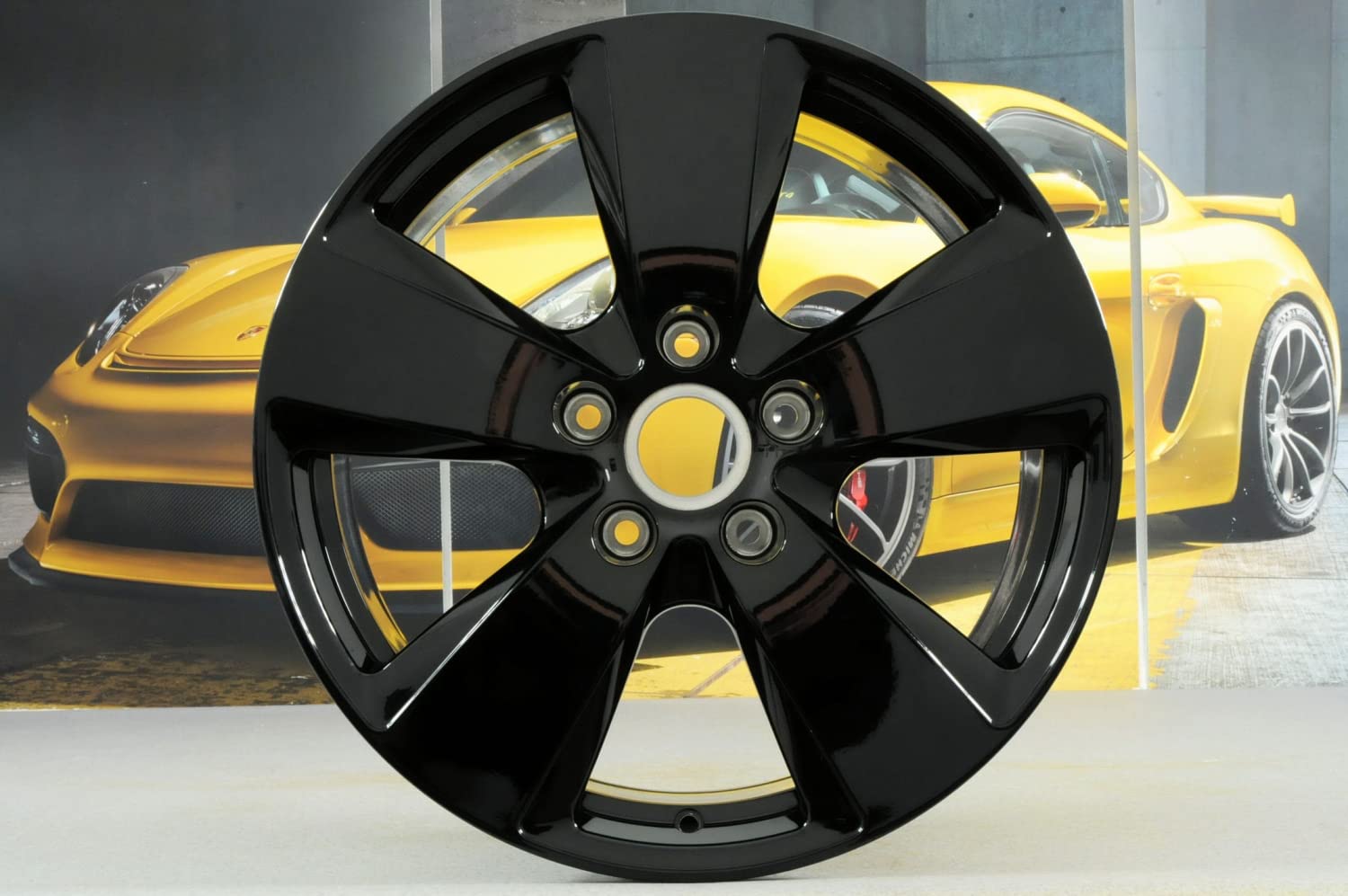 Kompatybilny z Porsche Cayenne E3/9Y0 19" zestaw felg Cayenne czarny/zestaw kół czarny