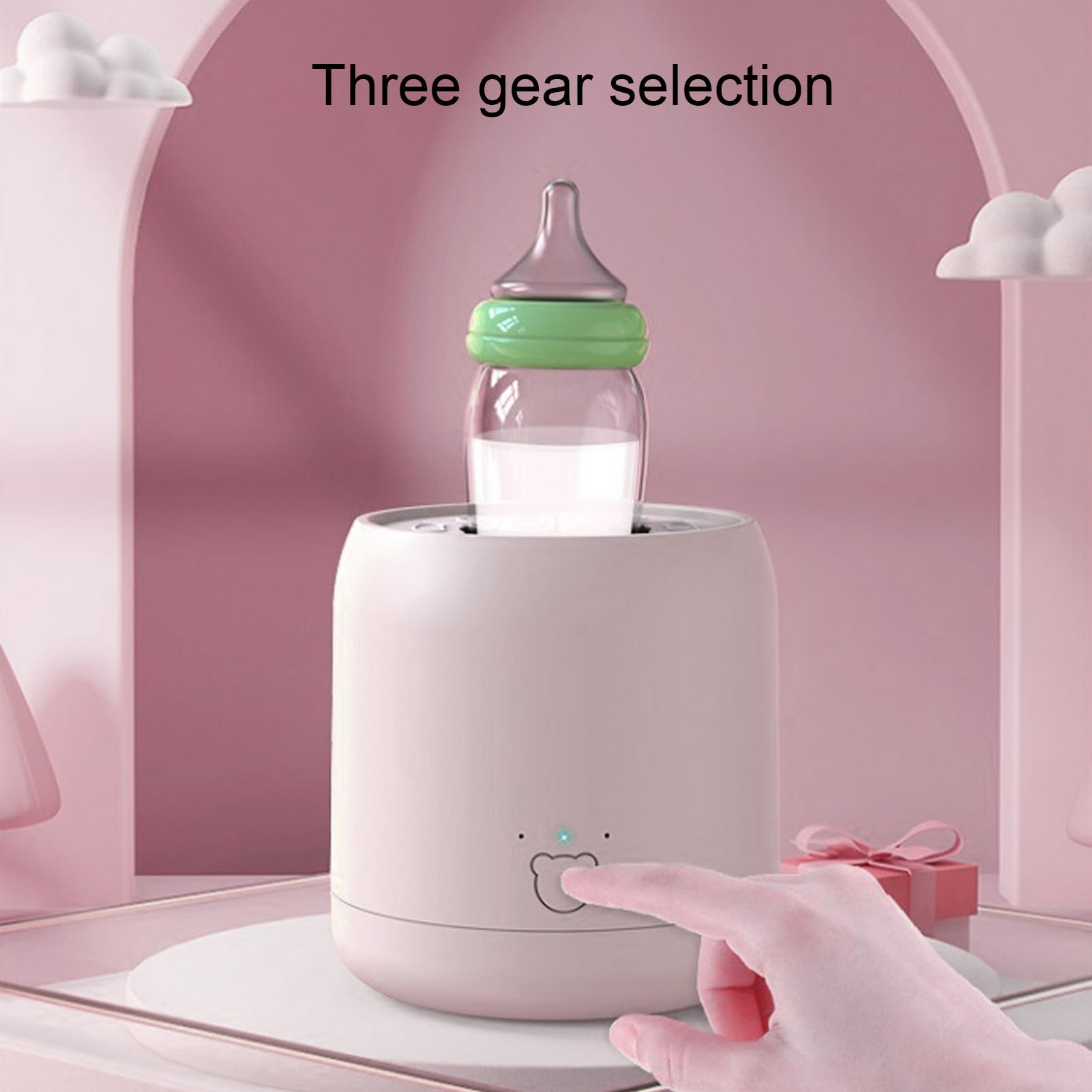Baby Bottle Shaker, Automatic Smart Infant Milk Mixer Infant Bottle Shaker Hands Prevent Bloating Infant Bottle Mixer for Outdoor Indoor Travel Milk Powder Fruit Puree