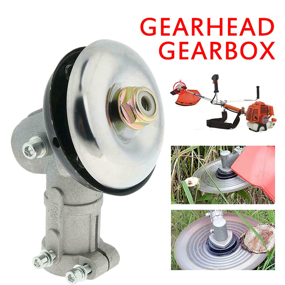 Gancon Trimmer Gear Head, 26 mm Round, 9 Teeth, Silver, Aluminium