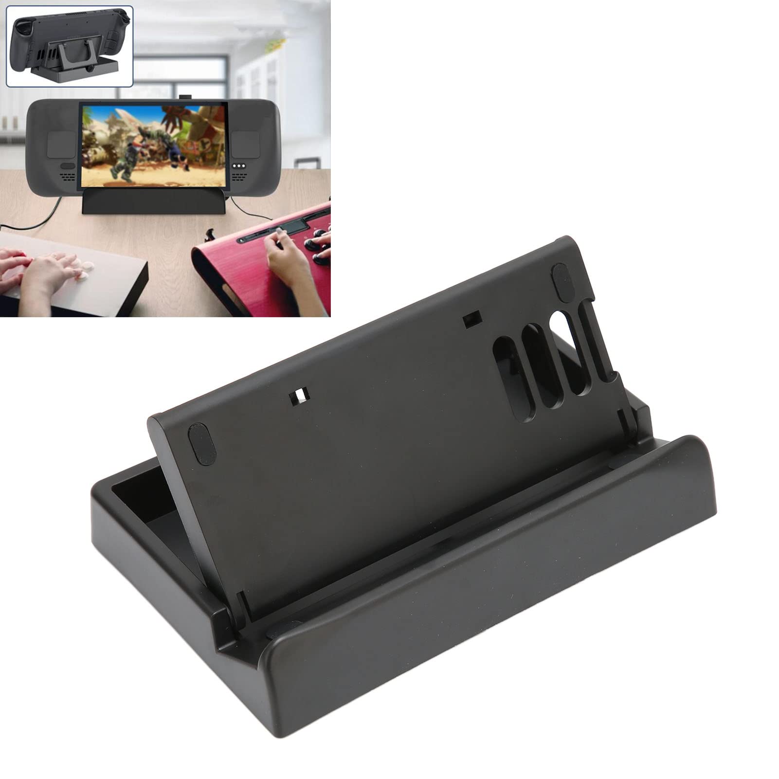 Base de Support pour Steam Deck, pour Switch Stand Dock Station d'accueil Pliable de Refroidissement Réglable Portable pour Switch, Switch Lite, Téléphone Portable, Tablette