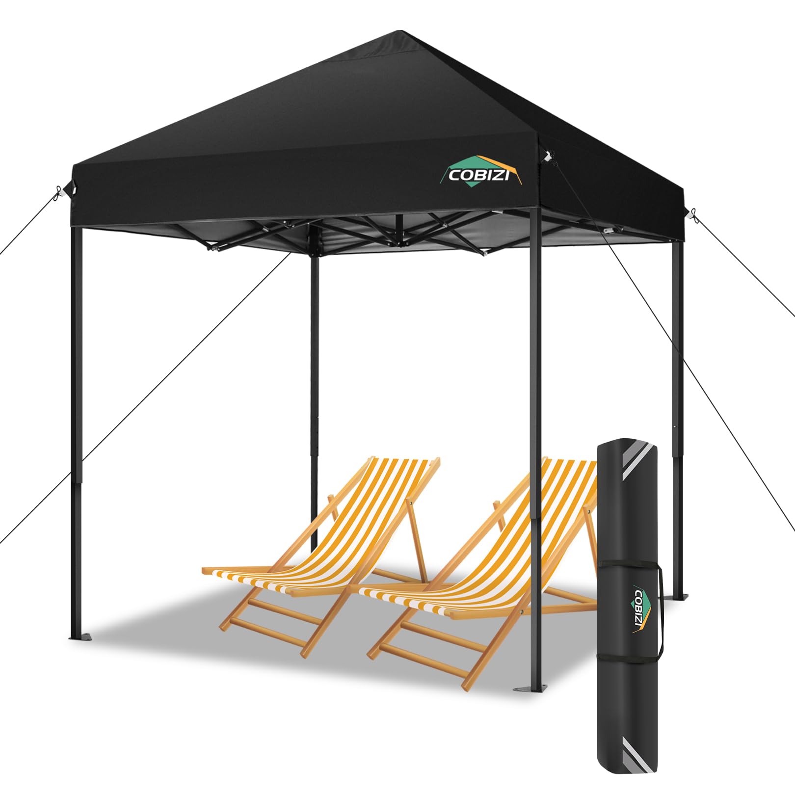 COBIZI Pop Up Pavillon 2x2m - Wasserdicht & Winterfest, Schnell Aufbau Gartenzelt