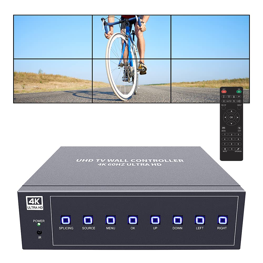 Amazon.com: ISEEVY 4K60 UHD Video Wall Controller 2x3 3x2 1x5 1x6