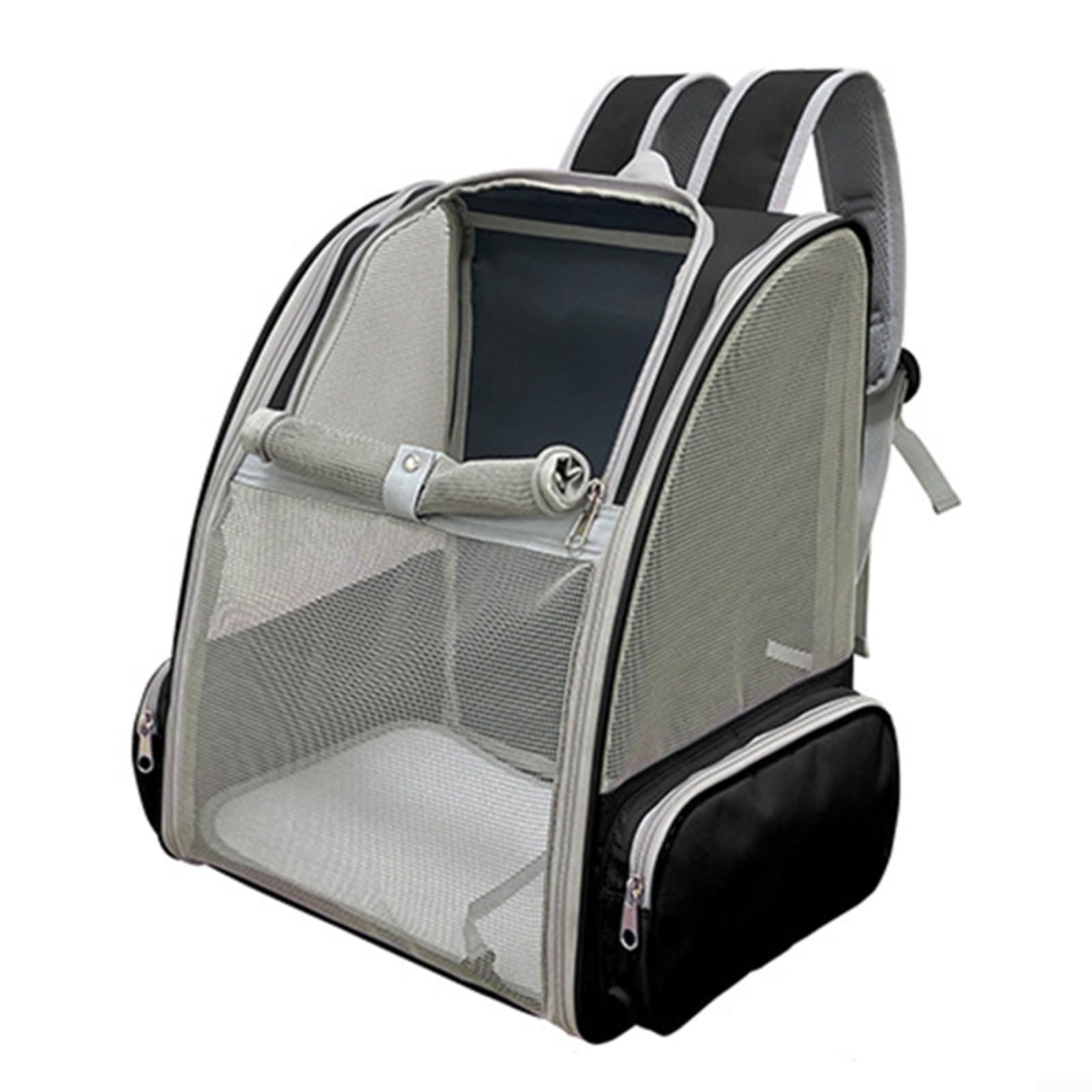 Mochila para gatos para senderismo y camping, bolsa transpirable negra