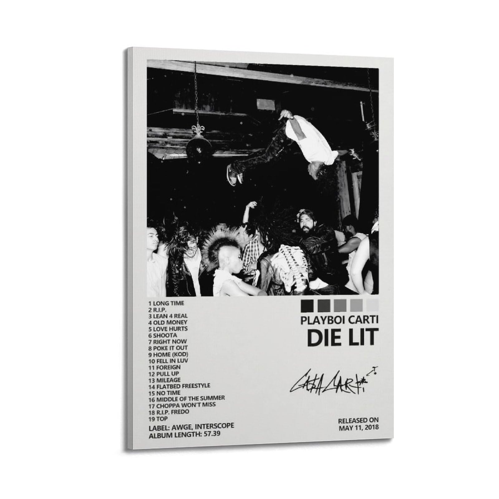 Playboi Carti Die Lit Album Canvas Poster Review