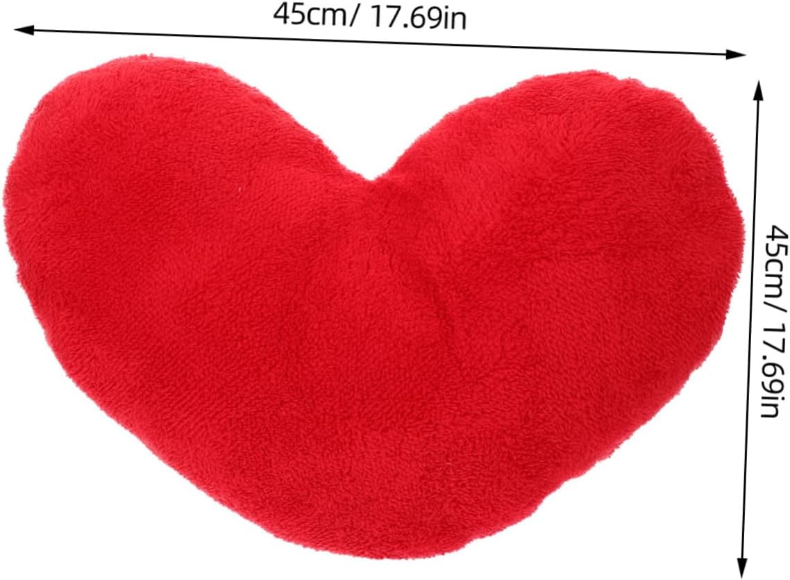 Cute Heart Shaped Plush Pillow Romantic Decorative Throw Pillow for Sofa Bed Car Home for Birthdays and Special Occasions Soft and Cozy