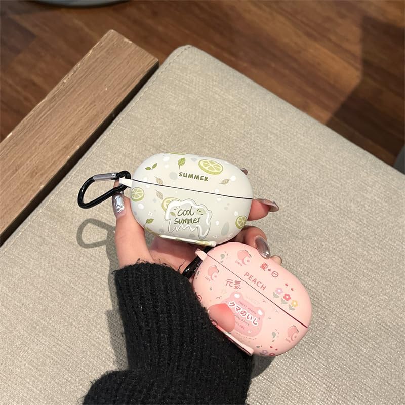 Miniatura 4 de Funda compatible con Huawei FreeBuds Pro 3, funda rosa melocotón para auriculares Huawei FreeBuds Pro 3 para hombres, adolescentes, niños y mujeres,