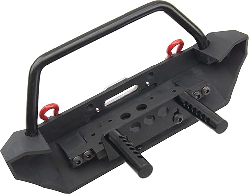 Miniatura 3 de ShareGoo Parachoques de metal con remolque de remolque compatible con Axial SCX10 90046 90047 Traxxas TRX-4 Redcat Gen8 110 RC Crawler Car